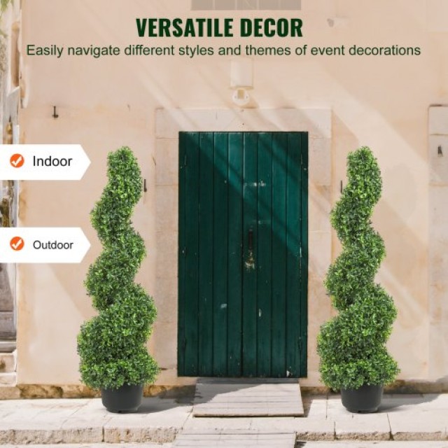 Τεχνητά Δεντράκια VEVOR Boxwood 1,2μ (2τμχ) για Εσωτερικό/Εξωτερικό Χώρο  HYMRGXJS48YCSVDL7V0