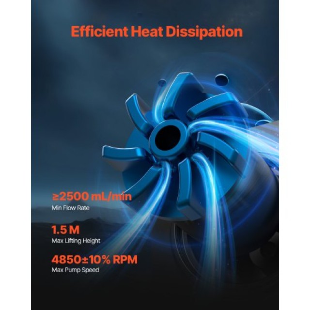 VEVOR Ψύκτρα Υγρού CPU AIO με Ανεμιστήρα 120 mm για Intel AMD CPULQFSSLDPBHDXT7V9