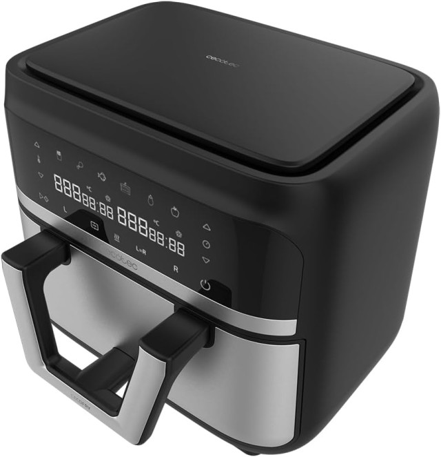 Διπλή Φριτέζα Αέρος - Airfryer 9L με Ψηφιακό Πίνακα και Διαχωριστικό Καλάθι 2850W CEC-100149 Cecotec