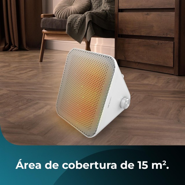CECOTEC  Θερμαντικό ReadyWarm 1500 Max Ceramic Design Λευκό με 1500 W, ρυθμιζόμενο θερμοστάτη και 3 λειτουργίες  CEC-08270