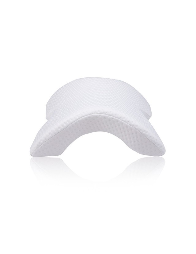 Ορθοπεδικό Καμπυλωτό Μαξιλάρι Αυχένα από Memory Foam 30 x 35 x 13cm Λευκό MWS16591