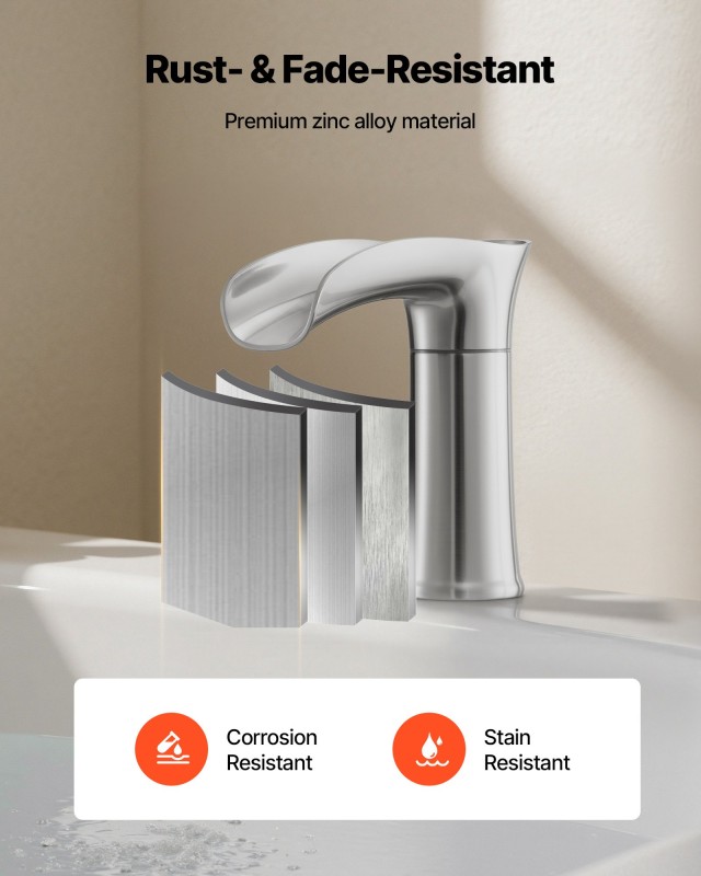 VEVOR Υδραυλικός Γεμιστήρας Μπανιέρας 3 Οπών, Ασημένιος, Διαστάσεις...