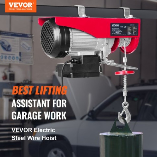 VEVOR  Ηλεκτρικός Γερανός 880lbs, 850W 220V με Ασύρματο Χειριστήριο...