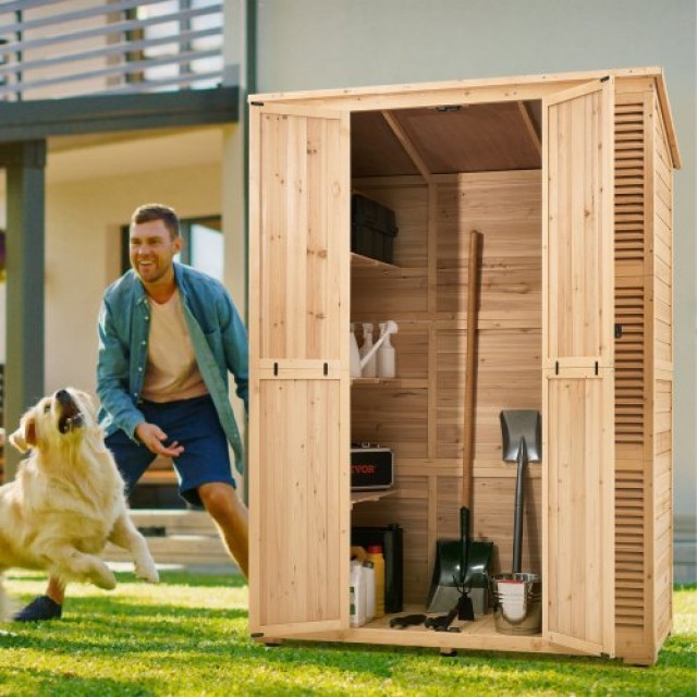VEVOR  Αδιάβροχη Ξύλινη Αποθήκη Κήπου 58x78 ιντσών  PDHWCWJPD300EJDYYV0