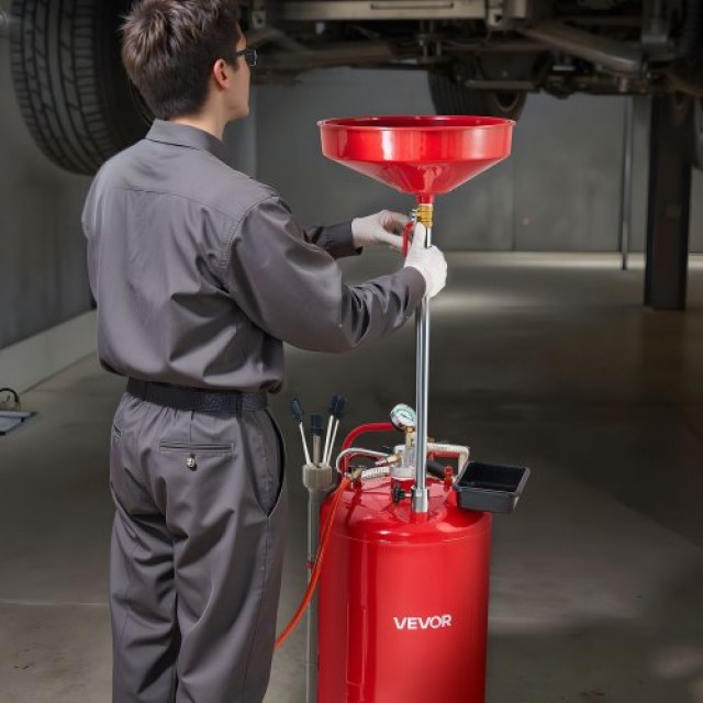 VEVOR Φορητή Δεξαμενή Αποστράγγισης Λαδιού 79.5L με Ρυθμιζόμενο Χων...