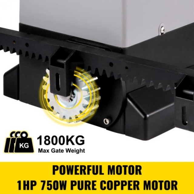 Αυτόματος Συρόμενος Γκαραζόπορτας VEVOR 1800 KG με 4 Τηλεχειριστήρια & Έλεγχο μέσω Εφαρμογής  CKKMJ1800KG8MAPP1V2