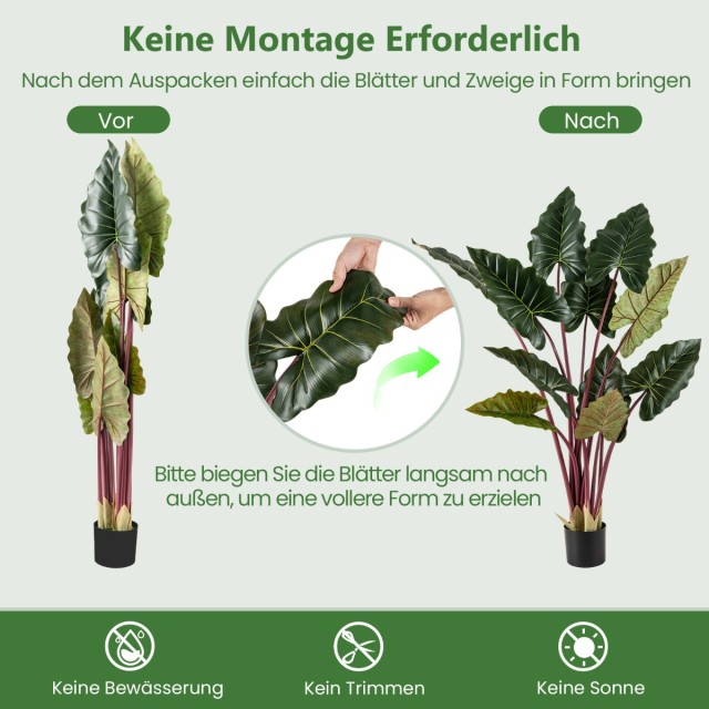 Costway 160 εκ Τεχνητό Δέντρο με 11 Φύλλα και Κλαδί Ουράνιο Τόξο HZ...