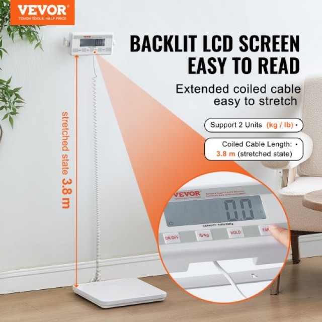 Φορητή Ιατρική Ζυγαριά VEVOR 200KG για eShop  BXSYSCBSLHJ4NX1Y9V2