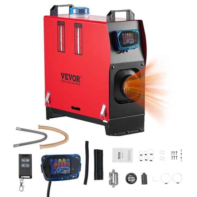 VEVOR Θερμαντήρας Αέρα Πετρελαίου 8 kW DC 12-24 V με Μπλε LCD Οθόνη...