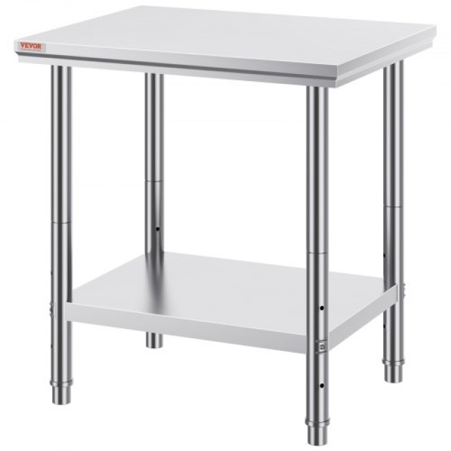 Επαγγελματικός Πάγκος Εργασίας VEVOR 60x76x80cm από Ανοξείδωτο Ατσάλι με Κάτω Ράφι  60X76X80CFGZTTZT1V0