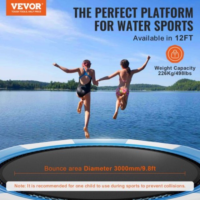 Φουσκωτό Τραμπολίνο Νερού 13ft VEVOR για Πισίνα/Λίμνη  BTKSSBCLBS13...