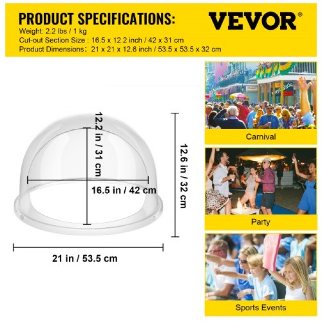 VEVOR  Κάλυμμα 52cm για Μηχανή Μαλλιού της Γριάς (Μόνο Κάλυμμα) MHTJGZ00000000001V0