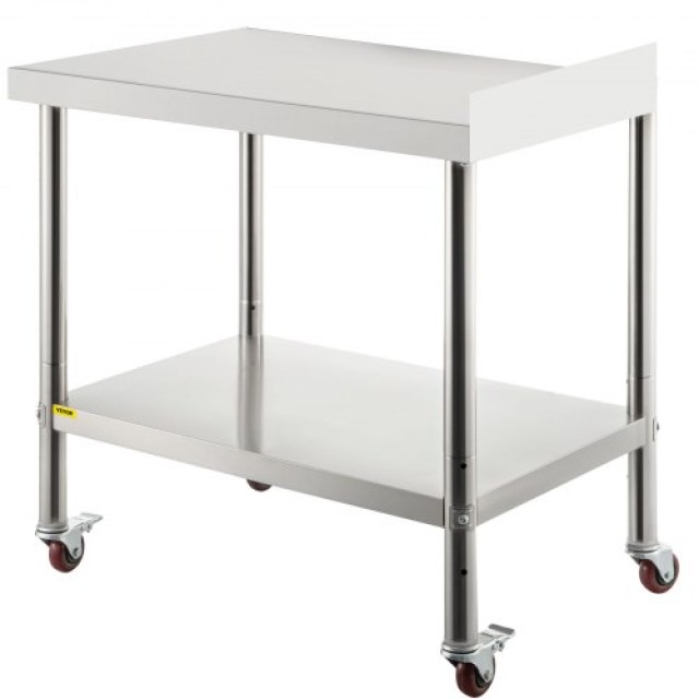 Τραπέζι Προετοιμασίας VEVOR Ανοξείδωτο 24x15x35, 440lbs, Ρυθμιζόμεν...