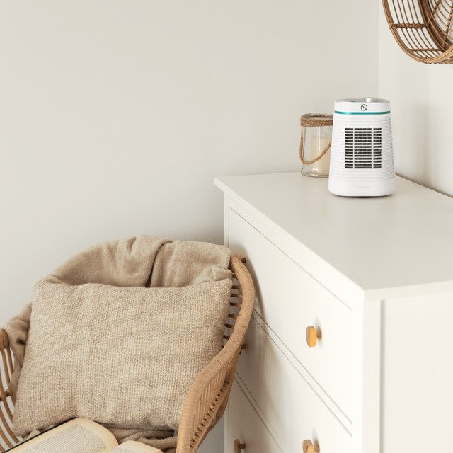 CECOTEC  Κεραμικό Θερμαντικό ReadyWarm 1550 Max με 1500W, Περιστροφή, Ρυθμιζόμενο Θερμοστάτη & 3 Λειτουργίες - Λευκό  CEC-08273
