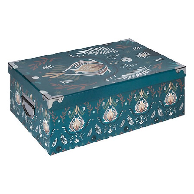 Σετ 6  Κουτιών με Μεταλλικές Γωνίες Boxn Peace 48 x 33,5 x 16 cm Πετρόλ 205570 5Five Simply Smart