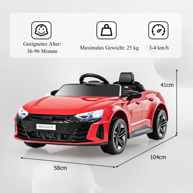 Costway  Παιδικό Ηλεκτροκίνητο Αυτοκίνητο Audi RS GT με Τηλεχειριστήριο και LED Φώτα TQ10229DE-RE
