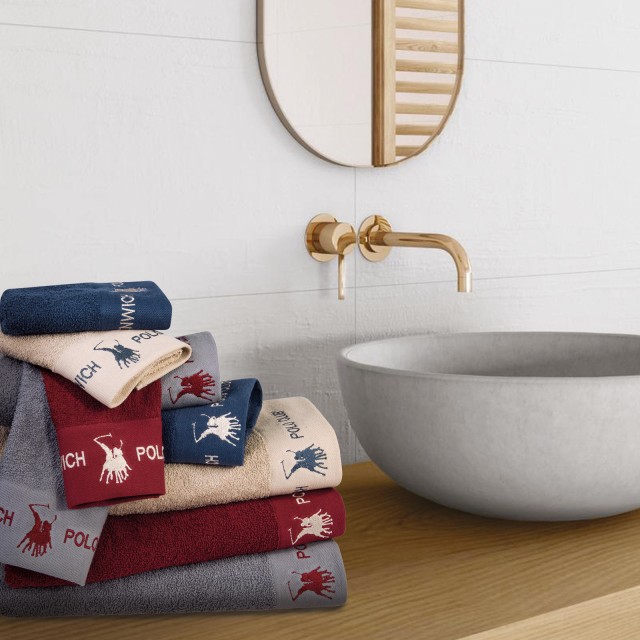 GREENWICH POLO CLUB Σετ Πετσέτες 4 Τεμαχίων 2673 Μπλε, Μπορντώ 2307...