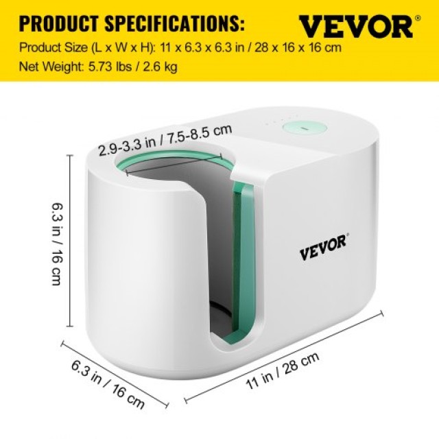 VEVOR  Αυτόματη Πρέσα Κούπας 11-15oz για Μεταφορά Σχεδίων QZDDDZTKB220V7JP7V2