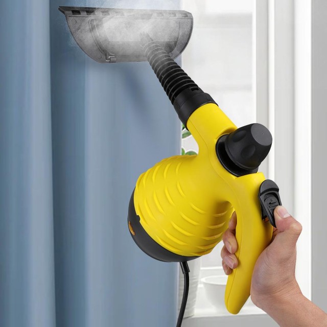 BAKAJI  Φορητός Ατμοκαθαριστής 1050W 300ml 3 bar με Αξεσουάρ Καθαρισμού Κίτρινος  02837982