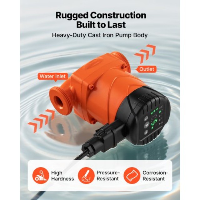 VEVOR Αντλία Κυκλοφορίας Υψηλής Απόδοσης LPS25-6BP/130 για Συστήματ...