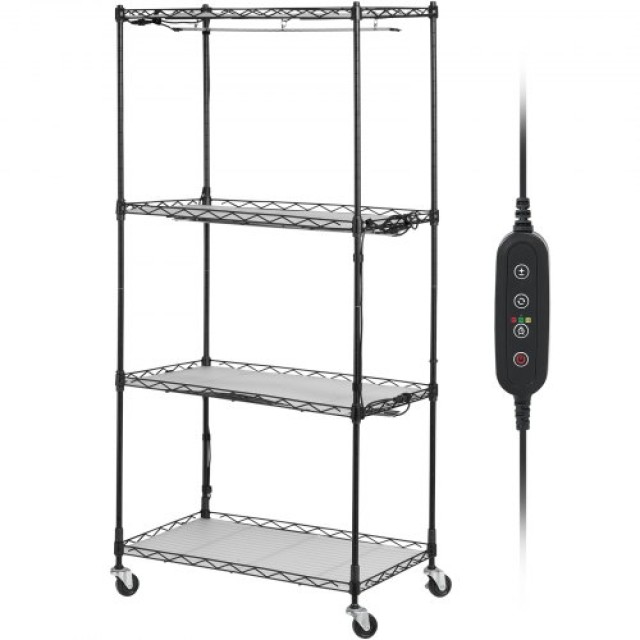 VEVOR  Ράφι Φυτών με Φώτα Ανάπτυξης 4 Επιπέδων 45W 126.5cm Ύψος GNZWJ120CM603R8BDV2