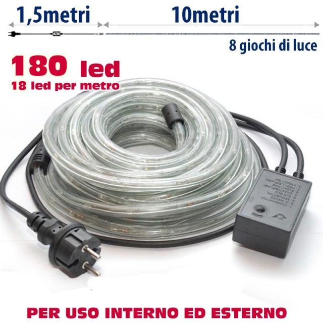 BAKAJI Χριστουγεννιάτικος Φωτεινός Σωλήνας 10 Μέτρα LED Πολύχρωμος... BAKAJI Χριστουγεννιάτικος Φωτεινός Σωλήνας 10 Μέτρα LED Πολύχρωμος...