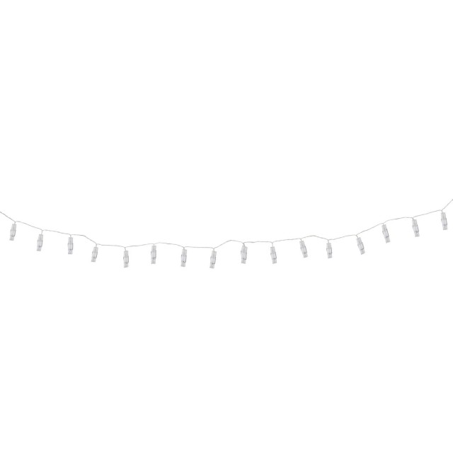 Φωτιζόμενη Γιρλάντα LED με 12 Clips 195 cm LA9903 Home Deco Factory