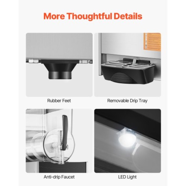 VEVOR 12L Εμπορική Μηχανή Γρανίτας για Μαργαρίτες και Smoothies - Δ... VEVOR 12L Εμπορική Μηχανή Γρανίτας για Μαργαρίτες και Smoothies - Δ...