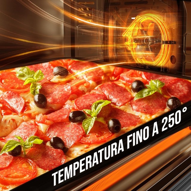 BAKAJI  Ηλεκτρικός Φούρνος XXL 70 Λίτρων 2500 W Φουρνάκι με Αερισμό Χρονοδιακόπτης και Ηχητικό Σήμα  02842076