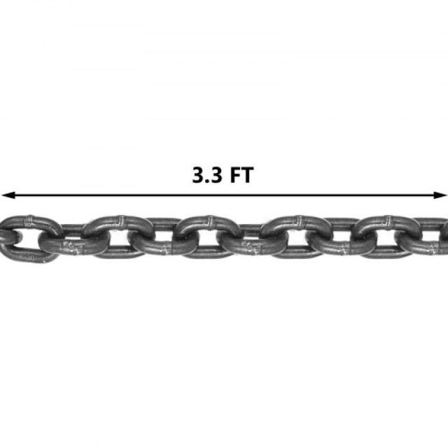 Αλυσίδα Ανύψωσης 4 Ποδιών VEVOR G80, 8MM X 1M, 4T/8800LBS  GLSJG80SZGL8MMX1MV0