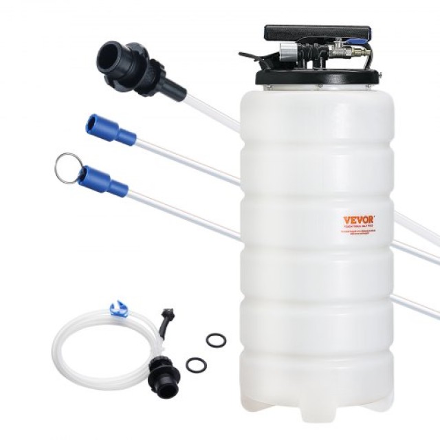 VEVOR Εξαγωγέας Υγρών 15L, Πνευματικός/Χειροκίνητος Αλλαγής Λαδιού για Αυτοκίνητα  SDCYQ15LQD20CAED3V0