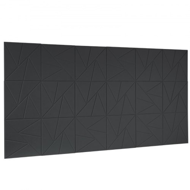VEVOR 18 Αυτοκόλλητα Ακουστικά Πάνελ 30x30x1 εκ. Μαύρα JZGYBHSLG303...