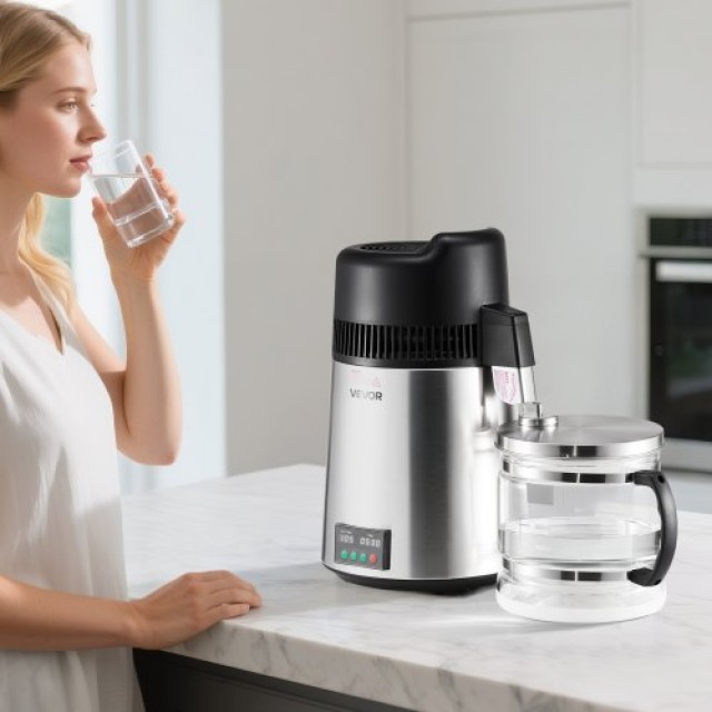 VEVOR Συσκευή Απόσταξης Νερού 6L - Ανοξείδωτη 900W 6LZLSJZXID6LGX8N...
