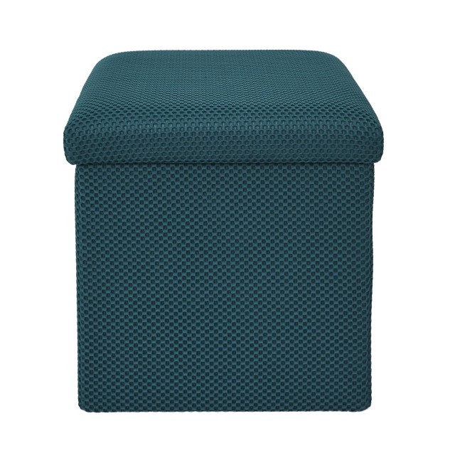 Home Deco Factory Πτυσσόμενο Κουτί Αποθήκευσης ATOME Μπλε 38 x 38 x...