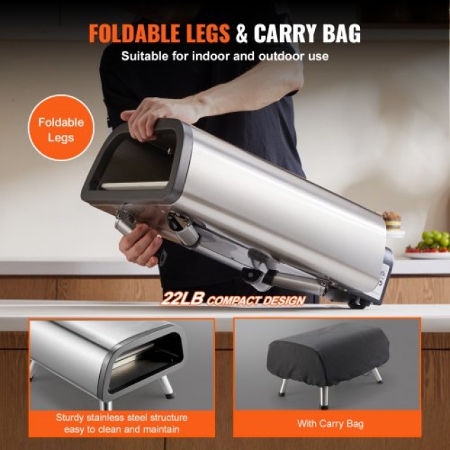 Ηλεκτρικός Φούρνος Πίτσας VEVOR για 12 Εσωτερικού & Εξωτερικού Χώρο...