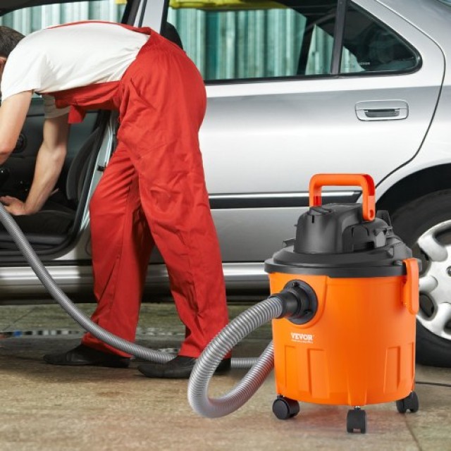 VEVOR Υγρού/Ξηρού Σκούπα 18L 6 HP με Ακροφύσια Πορτοκαλί  SYGSZKXCQ18L3GOPZV2