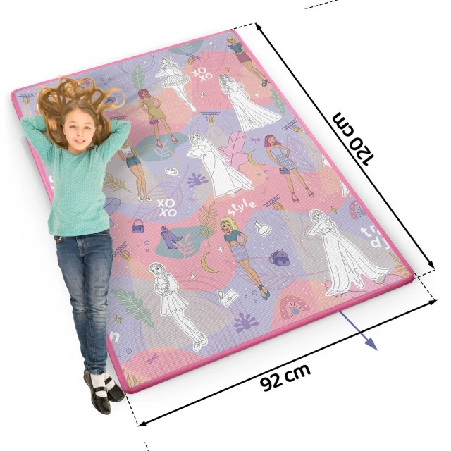 Χαλάκι Δραστηριοτήτων 120 x 90 x 0,3 cm με Μαρκαδόρους Ροζ 734401 Ricokids