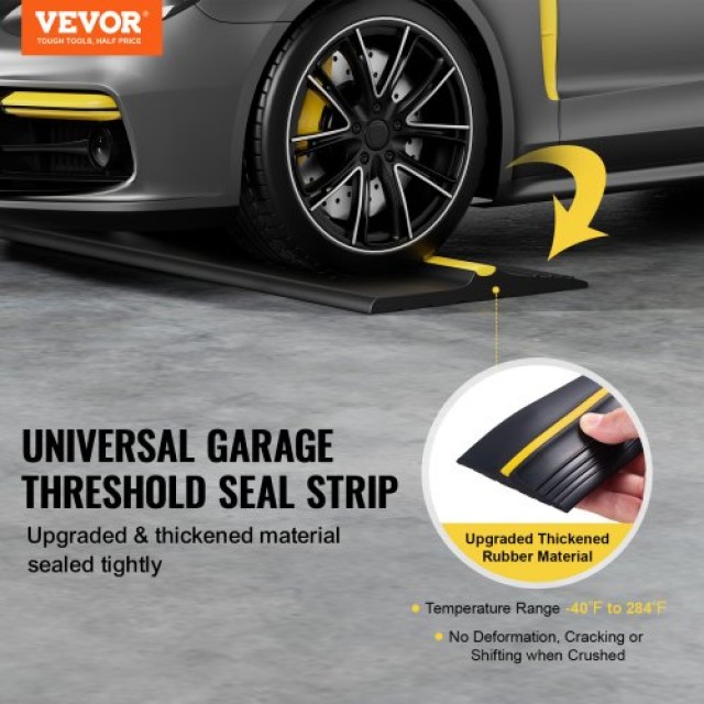 VEVOR Λωρίδα Σφράγισης Πόρτας Γκαράζ 16.5 FT Αδιάβροχη PVC MFTDT1J165YC2I8WIV0