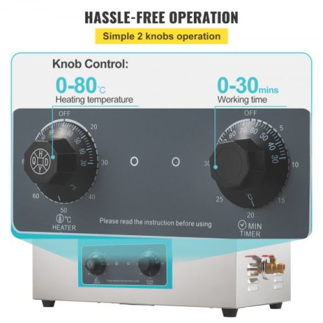 VEVOR Υπερηχητικός Καθαριστής 30L για Κοσμήματα & Γυαλιά  QXJ30LXNS...