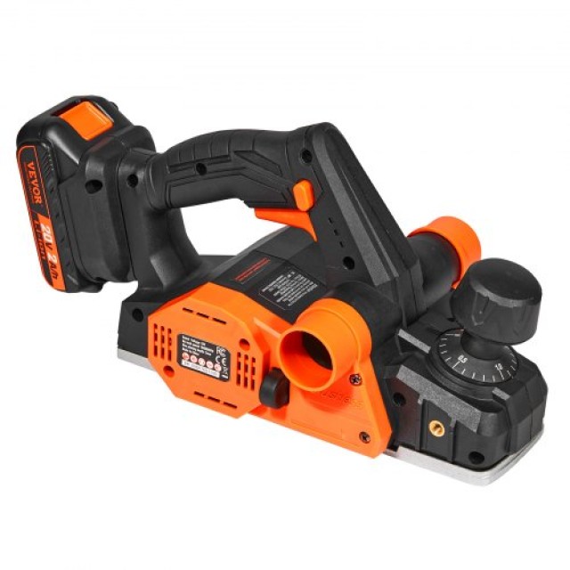 Ηλεκτρικός Πλάνης VEVOR 3-1/4, 16000 RPM, με Μπαταρία, Ρυθμιζόμενο Βάθος, Διπλή Έξοδος Σκόνης  WXDDSCBCDD314OZOLV2