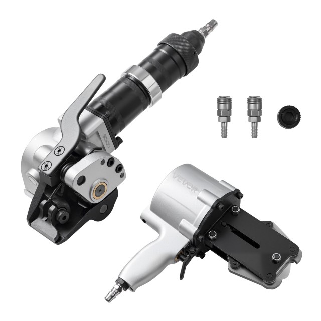 VEVOR Πνευματική Μηχανή Δεσίματος Χάλυβα, 8500 N, για Ιμάντες 32 mm...