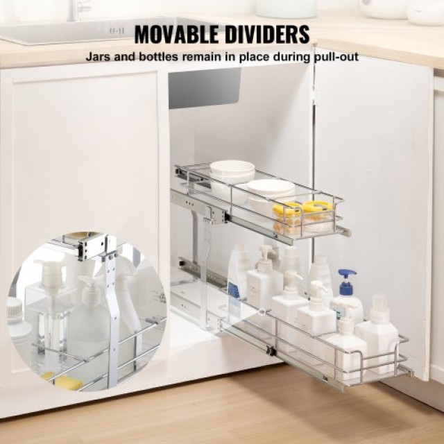 VEVOR  Διπλό Συρτάρι Οργάνωσης Ντουλαπιού 8.5x21  FZSLLDGGEC8YYL3H6V0