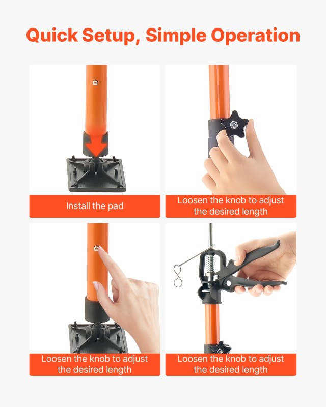 VEVOR Ρυθμιζόμενος Βραχίονας Υποστήριξης Ντουλαπιών, 116-290 εκ., Σ... VEVOR Ρυθμιζόμενος Βραχίονας Υποστήριξης Ντουλαπιών, 116-290 εκ., Σ...