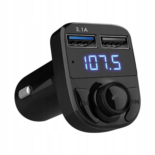Verk Group Πολυλειτουργικός Πομπός FM με MP3, Bluetooth και Φορτιστ...