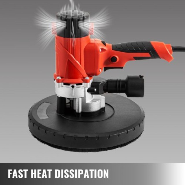 Ηλεκτρικό Τριβείο Γυψοσανίδας VEVOR 1200W με Σακούλα Σκούπας και 6 Γυαλόχαρτα  QMDMJ1200W0000001V2
