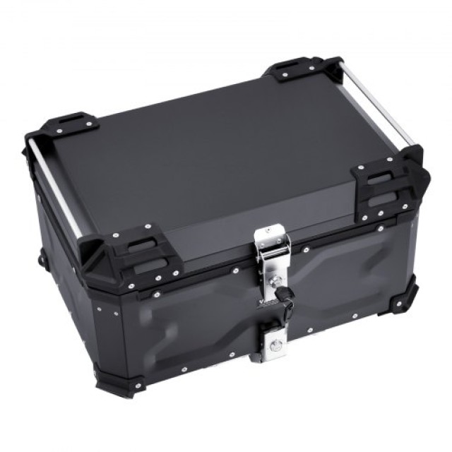 VEVOR 65L Καθολικό Κιβώτιο Μοτοσυκλέτας με Δερμάτινη Επένδυση MTCJS...