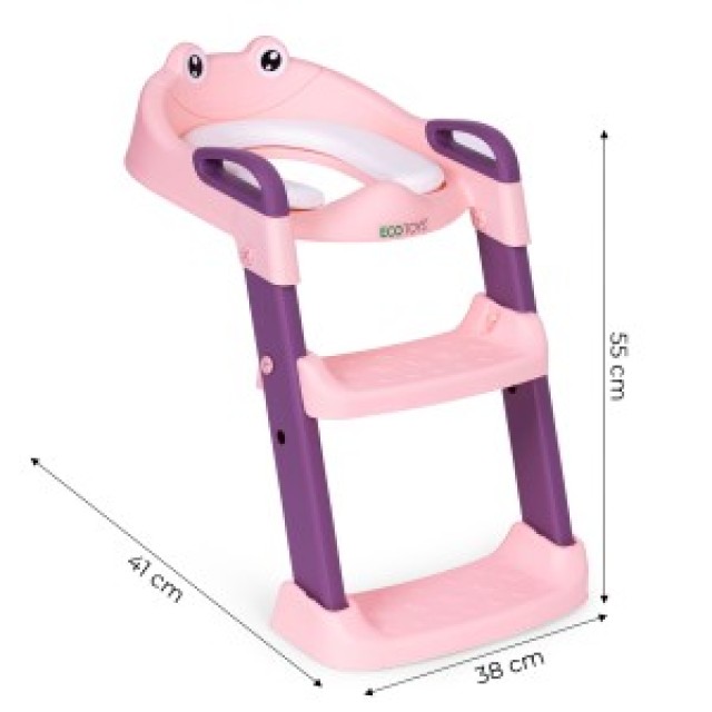ECOTOYS Μειωτήρας τουαλέταςγια παιδιά με σκαλοπάτια και σκάλα PP800...