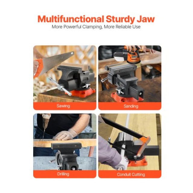 VEVOR Πολυλειτουργική Αντιστρεπτή Μέγγενη 5.5 από Εύκαμπτο Σίδηρο μ... VEVOR Πολυλειτουργική Αντιστρεπτή Μέγγενη 5.5 από Εύκαμπτο Σίδηρο μ...