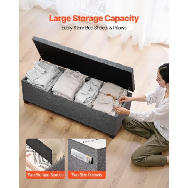 VEVOR Πάγκος Αποθήκευσης VEVOR, Κουμπωτός Τερματικός Οθωμανής με Με...