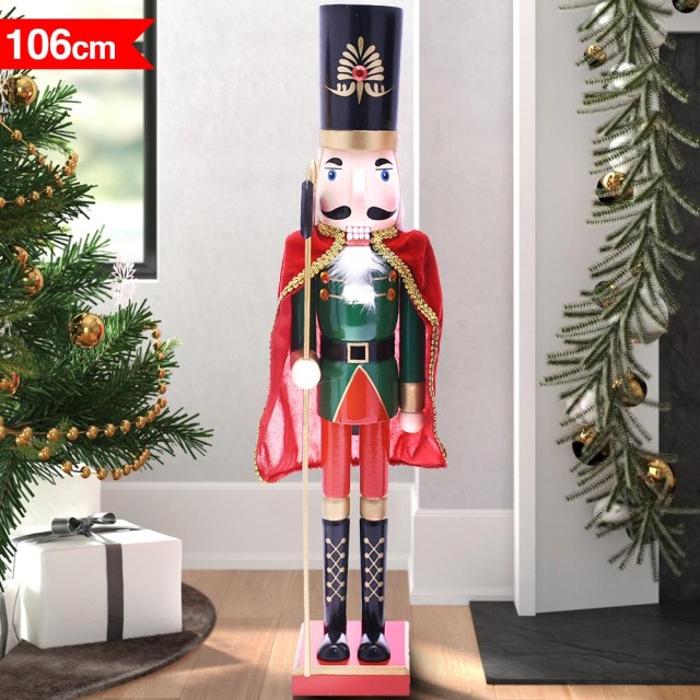 BAKAJI Χριστουγεννιάτικος Ξύλινος Καρυοθραύστης Ύψους 106 εκ Διακοσ... BAKAJI Χριστουγεννιάτικος Ξύλινος Καρυοθραύστης Ύψους 106 εκ Διακοσ...